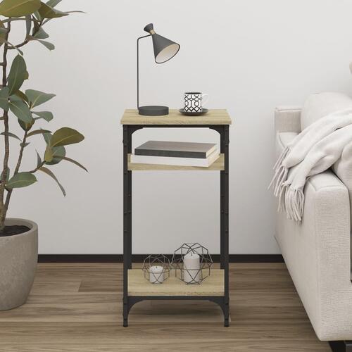Sidebord 40x30x75 cm konstrueret træ sonoma-eg