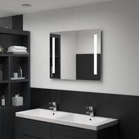 LED-vægspejl til badeværelset 60x50 cm