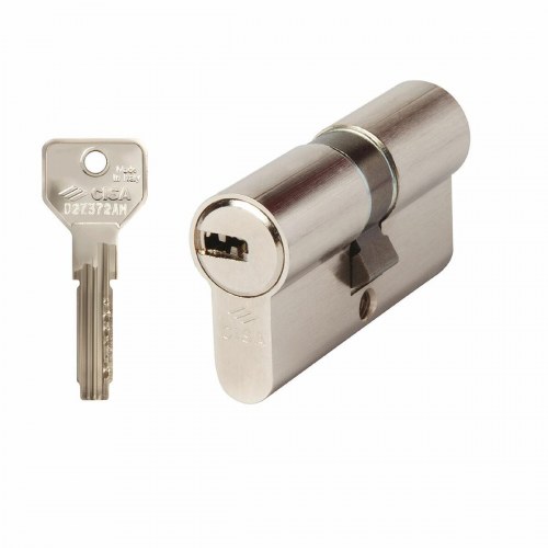 Cisa Asix låsecylinder, nikkelbelagt - 30 × 40 mm