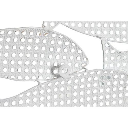 Vægdekoration Hvid Multifarvet Middelhavet Fisk 110 x 4,5 x 40 cm 111 x 4,5 x 40 cm