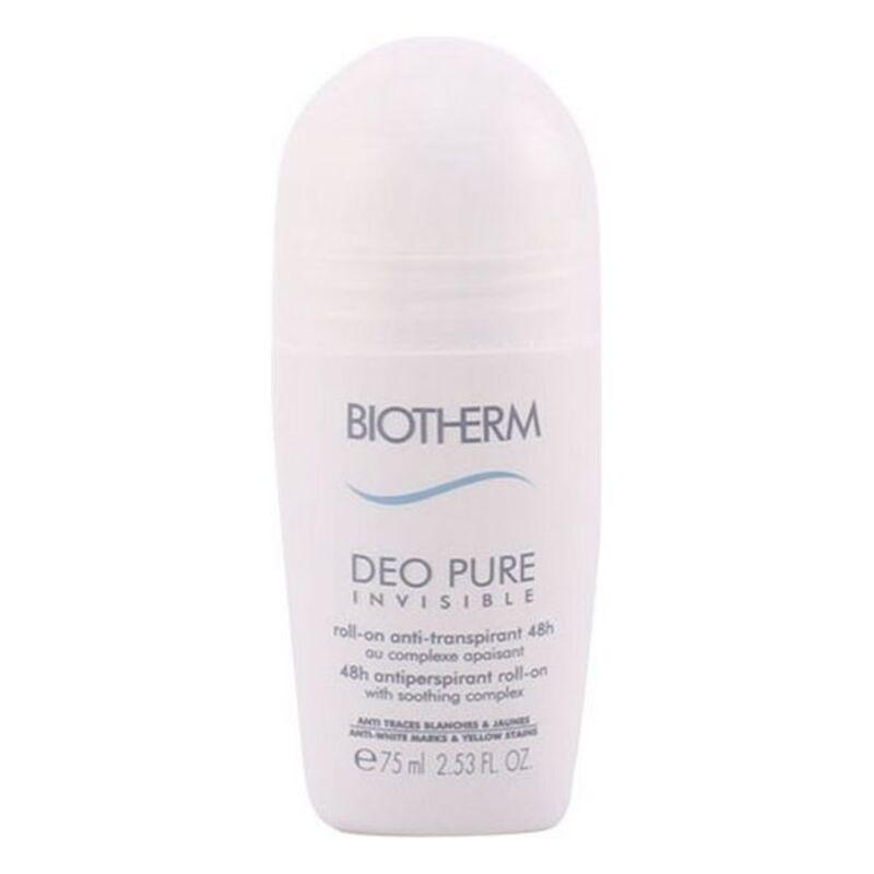 Se Biotherm deo pure invisible roll-on anti-transpirant 48h 75ml hos Boligcenter.dk