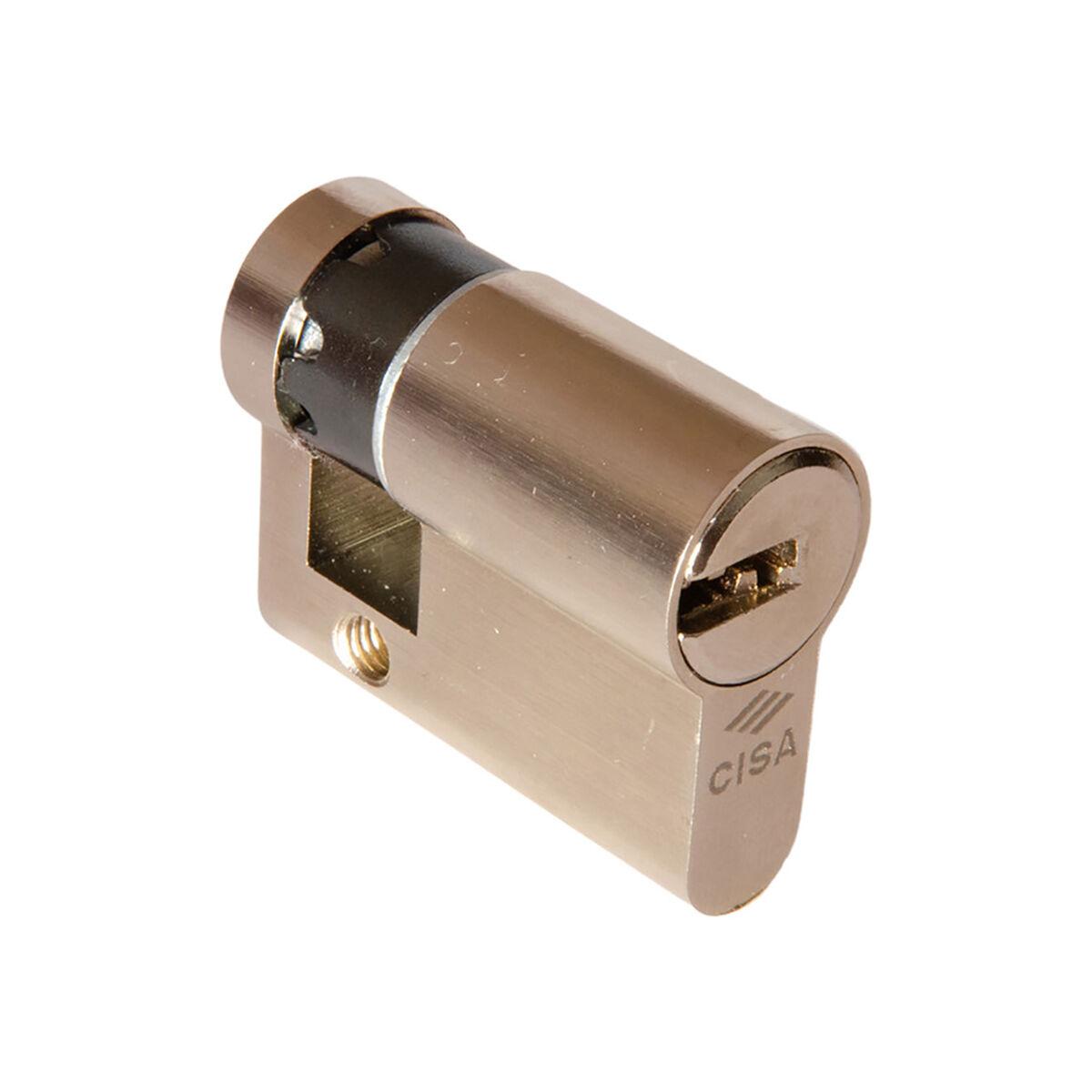 Cylinder Cisa Asix 1.0e300.07.0.12sz.c5 Nikkelbelagt 30 X 30 Mm Kort Camlock