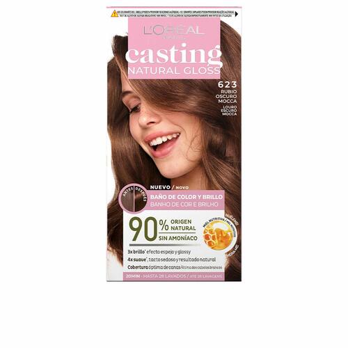 Semi-permanent Farve L'Oreal Make Up Casting Natural Gloss Uden ammoniak Nº 623-rubio oscura mocca (180 ml)