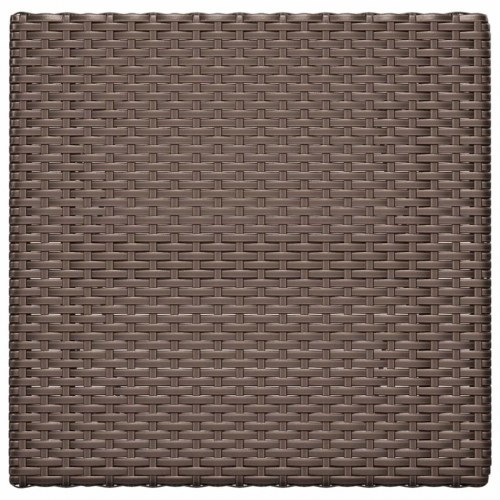 Foldbart bistrobord 55x54x71 cm polyrattan brun
