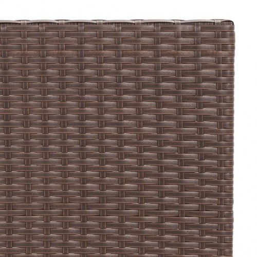 Foldbart bistrobord 55x54x71 cm polyrattan brun