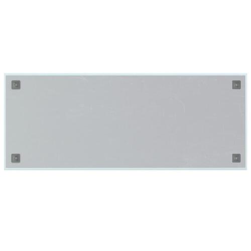 Væghængt magnettavle 100x40 cm hærdet glas hvid