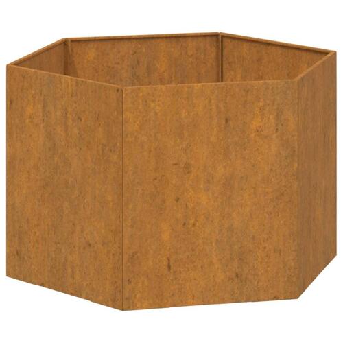 Plantekasse 60x60x45 cm cortenstål rustfarvet