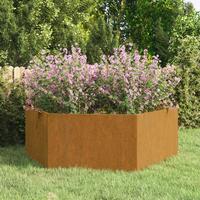 Plantekasse 138x120x45 cm cortenstål rustfarvet