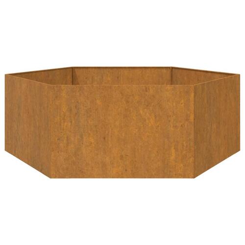 Plantekasse 138x120x45 cm cortenstål rustfarvet