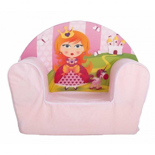 Børnelænestol - Prinsesse, pink 44 × 34 × 53 cm
