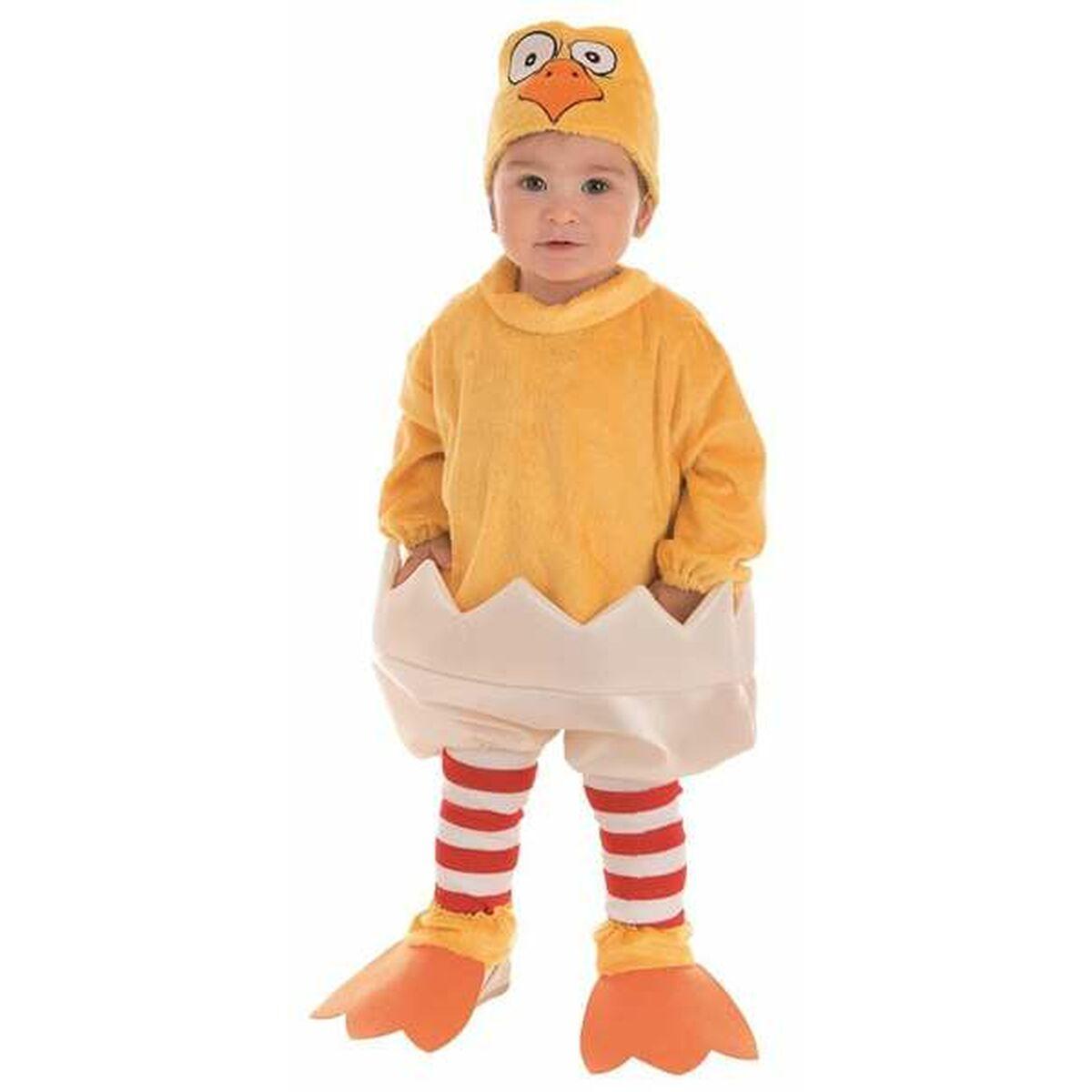Kostume Til Babyer 0 12 Måneder Kylling Gul 4 Dele