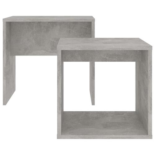 Sofabordssæt 48x30x45 cm konstrueret træ betongrå