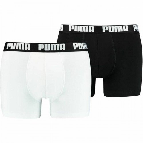Puma boxershorts til mænd - Basic, sort/hvid (S)