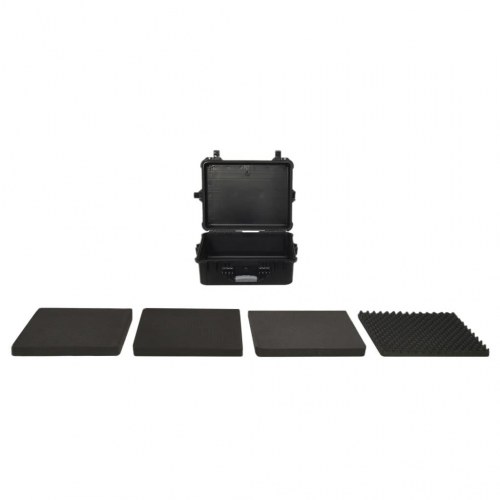 Transportabel flightcase 55 × 43 × 21 cm - PP/ABS - sort