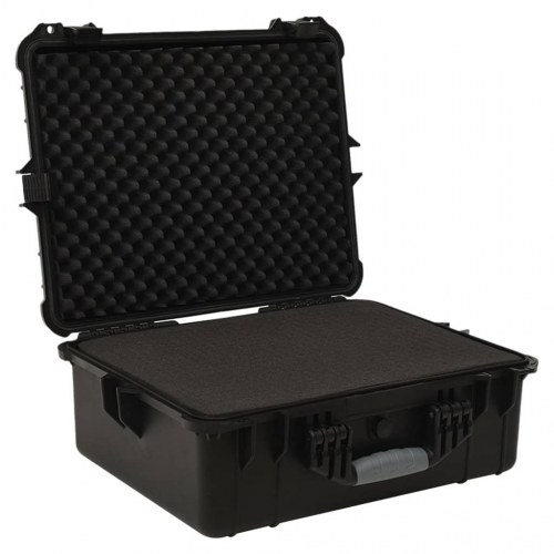 Transportabel flightcase 55 × 43 × 21 cm - PP/ABS - sort