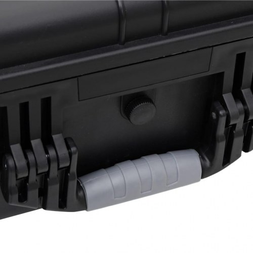 Flightcase med hjul 63×50×23 cm - PP/ABS, sort