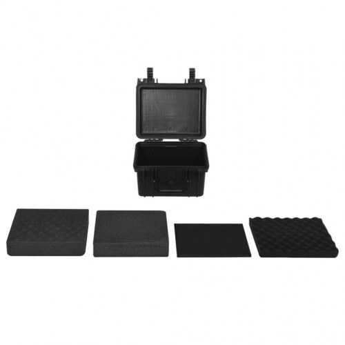 Transportabel flightcase 27 × 25 × 18 cm - PP/ABS - sort