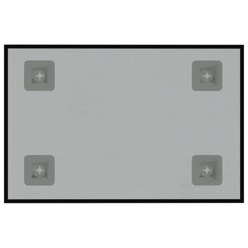 Væghængt magnettavle 30x20 cm hærdet glas sort