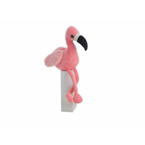 Lyserød flamingo bamse 55 cm - blød plysdyr i pink
