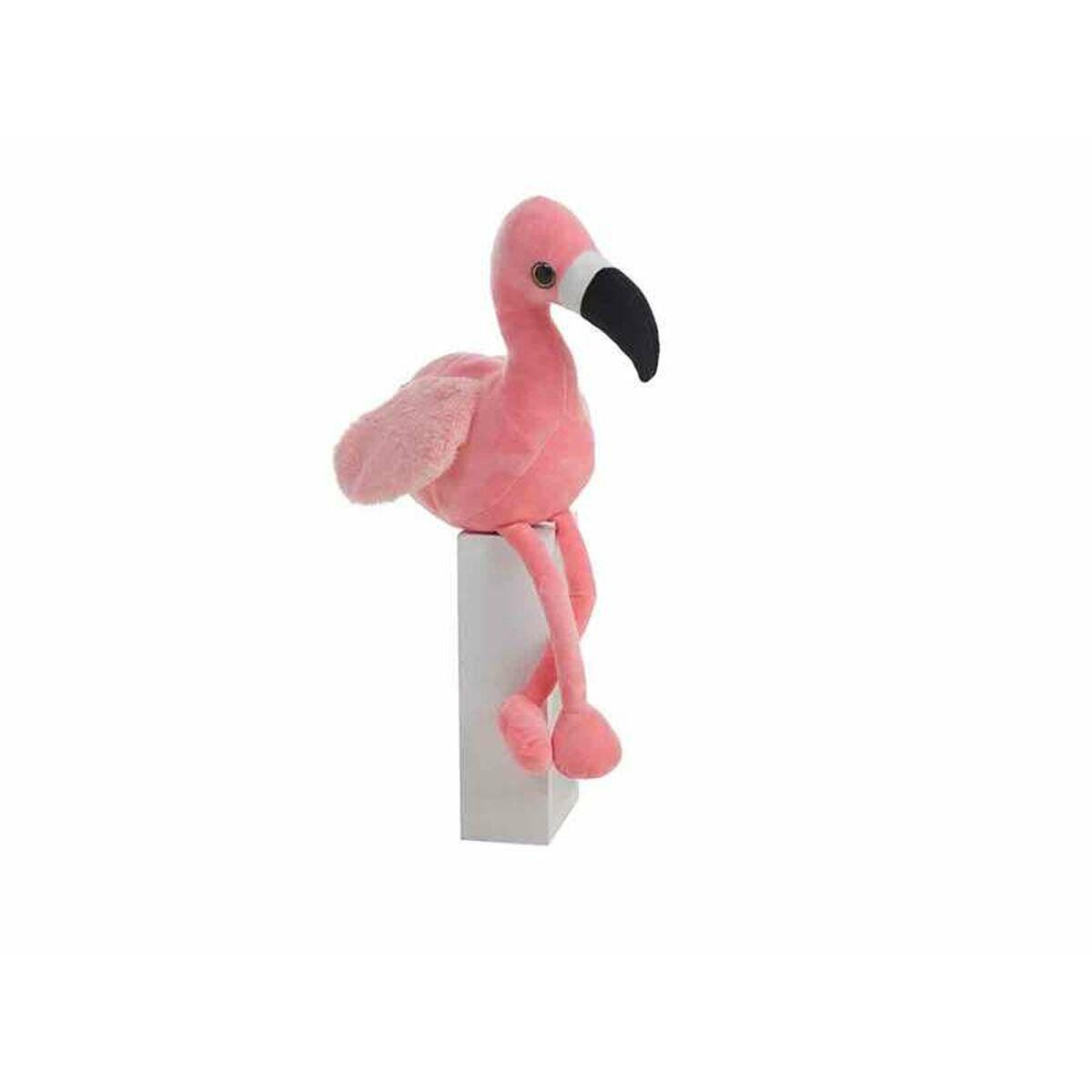 Lyserød flamingo bamse 55 cm - blød plysdyr i pink