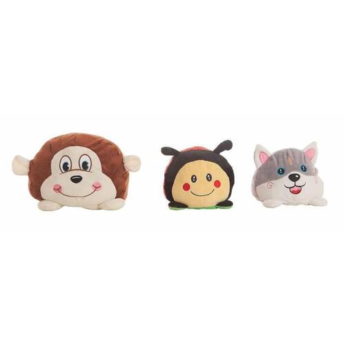 Bamse Faces Dyr - vendbar plysbamse (assorterede designs)