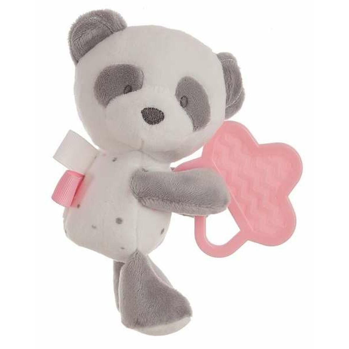 Bidering til baby Pandabjørn Pink 20 cm