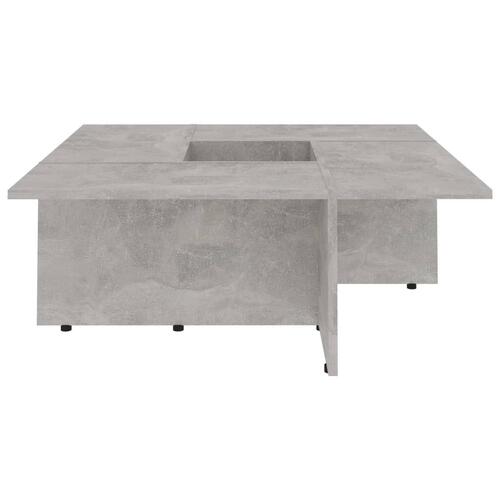 Sofabord 79,5x79,5x30 cm konstrueret træ betongrå