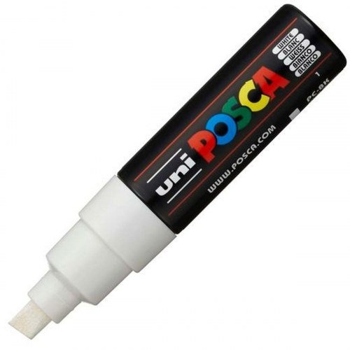 POSCA PC-8K markør - hvid, 8 mm (6 stk.)