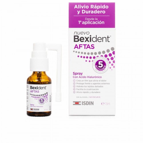 Mundskyl Isdin Bexident Aftas spray 15 ml