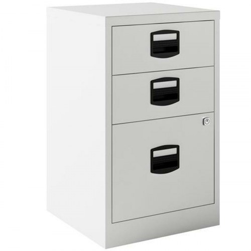 Bisley arkivskab A4 - grå metal/stål, 67 × 41 × 40 cm