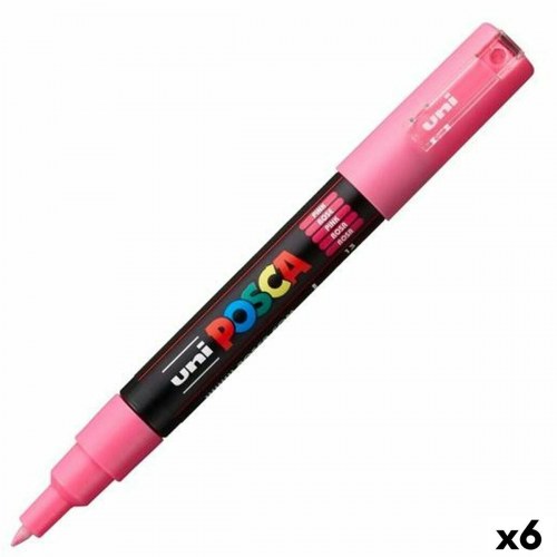 POSCA PC-1M markør - Pink, 0,7 mm (6 stk.)