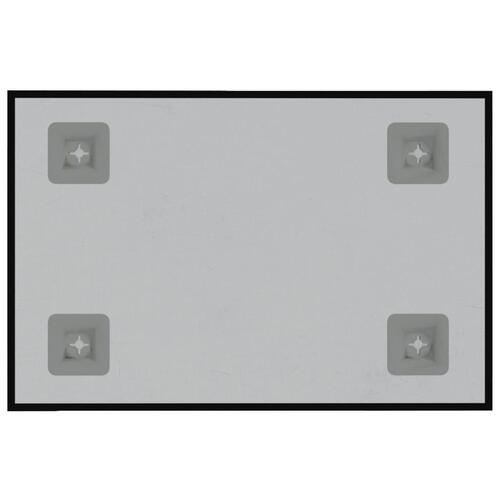Væghængt magnettavle 40x30 cm hærdet glas sort