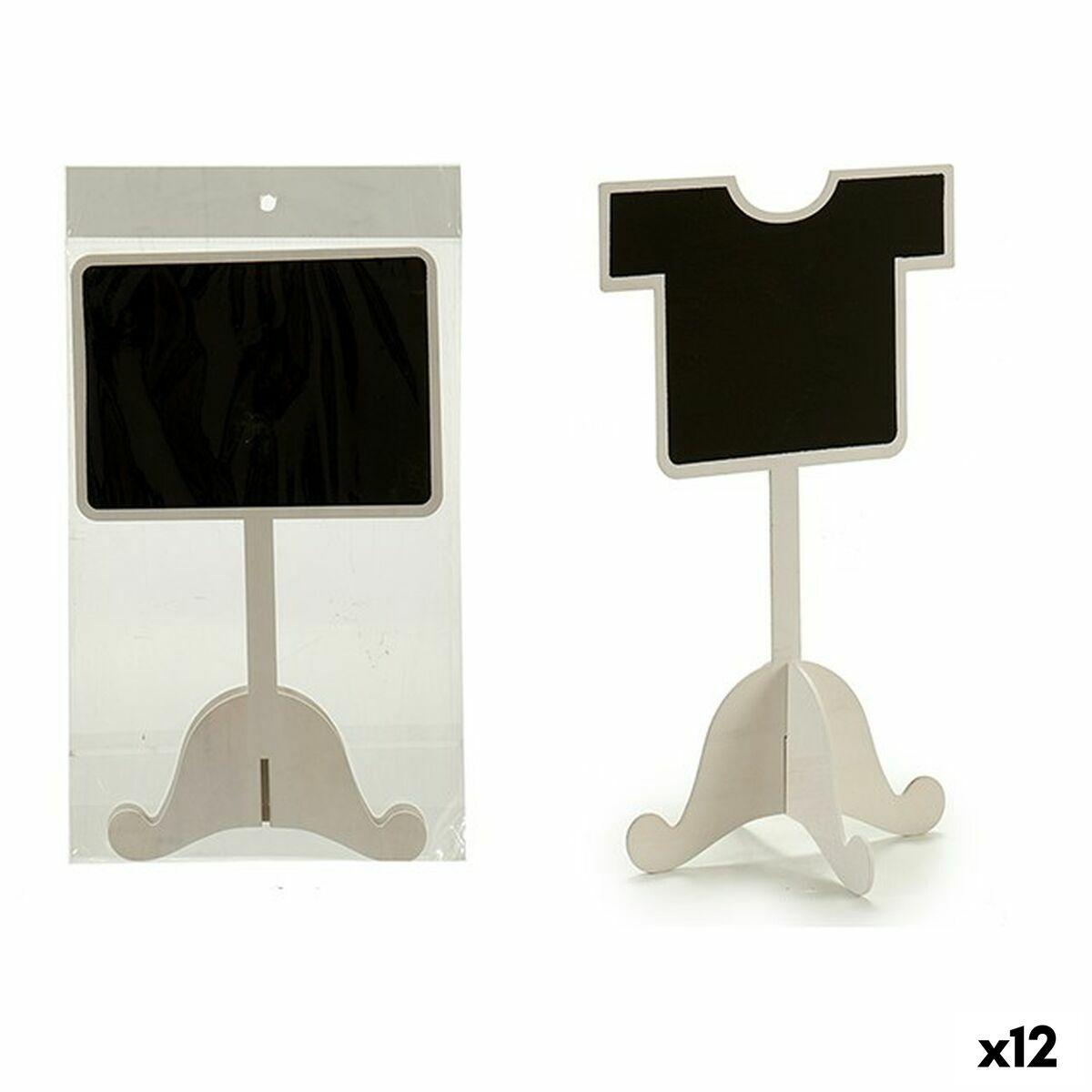 Tavleskilt på fod 13,5 × 25 × 15 cm - 12 stk.