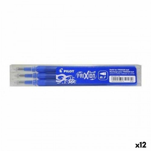 Penrefill Pilot FriXion 0,7 blå - 3 stk. (12 pakker)