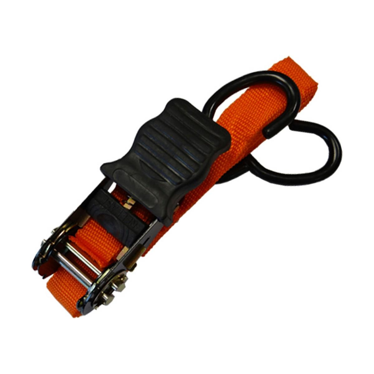 Bensontools bagagerem med krog og skralde 25 mm - 4,5 m (orange)