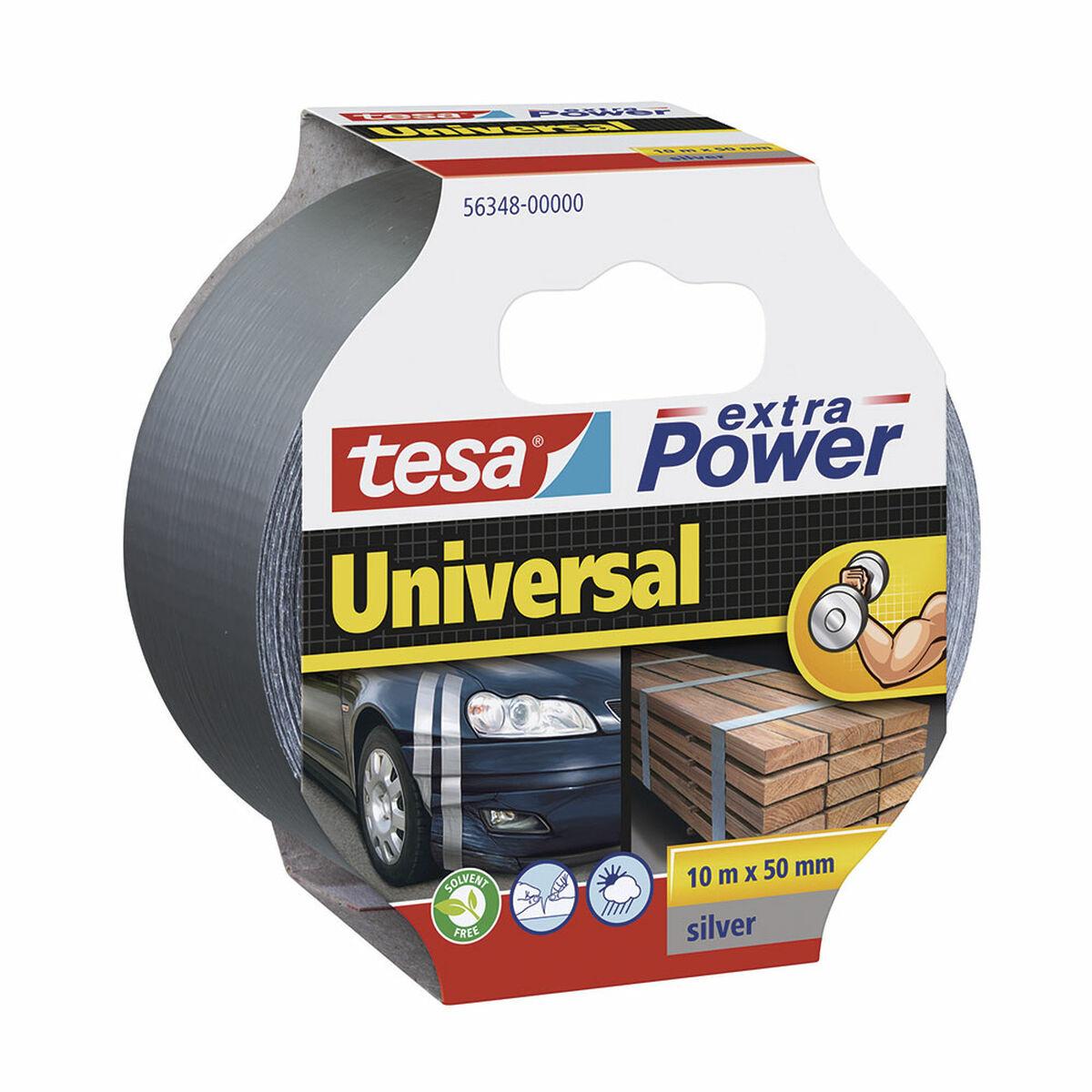 Se Tesa Extra Power Universal 10m 50 mm Silver hos Boligcenter.dk