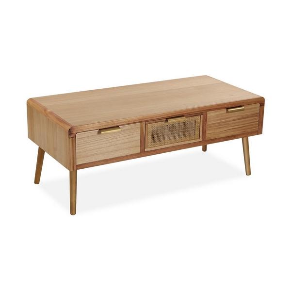 Sofabord Rattan Paulonia Træ 50 X 45 X 110 Cm