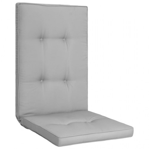 Hynder til havestol 4 stk. 120x50x5 cm grå