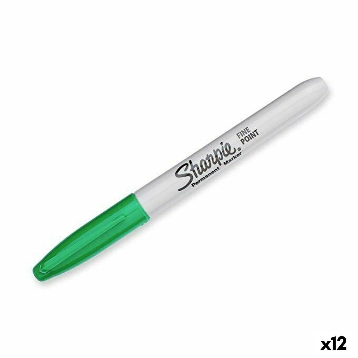Sprittusch Sharpie Fine Point Grøn (12 enheder)