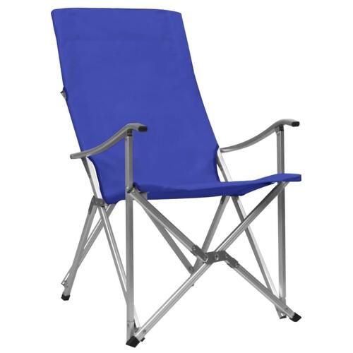 Foldbare campingstole 2 stk. blå