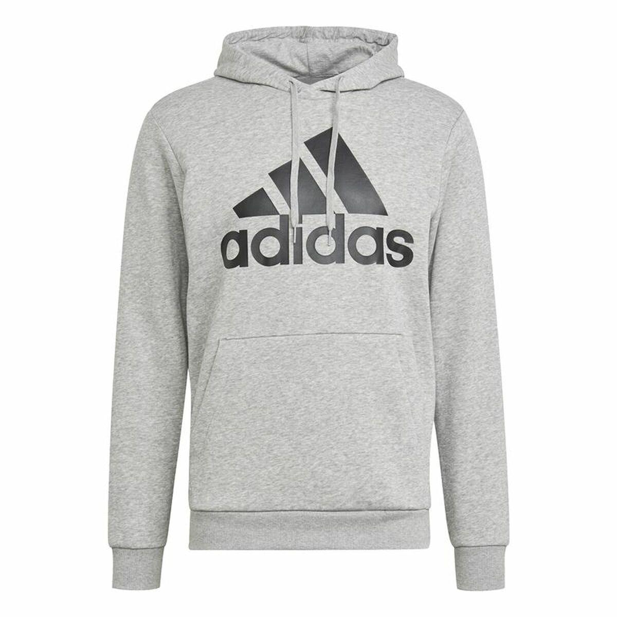 Hættetrøje Til Mænd Adidas Essentials Fleece Big Logo Grå