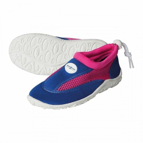 Aqua Sphere Cancun badesokker til børn - blå/pink, str. 28