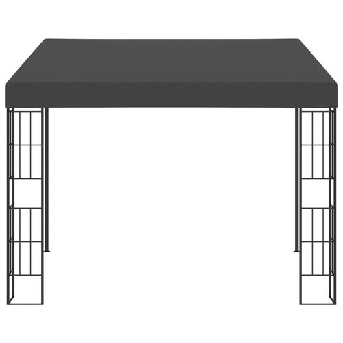 Vægmonteret pavillon 3x3 m stof antracitgrå