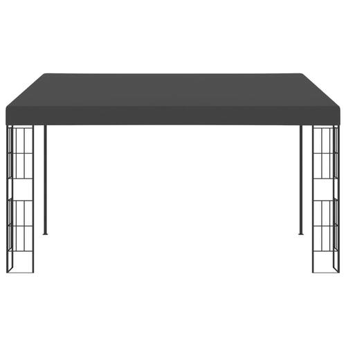Vægmonteret pavillon 3x4 m stof antracitgrå