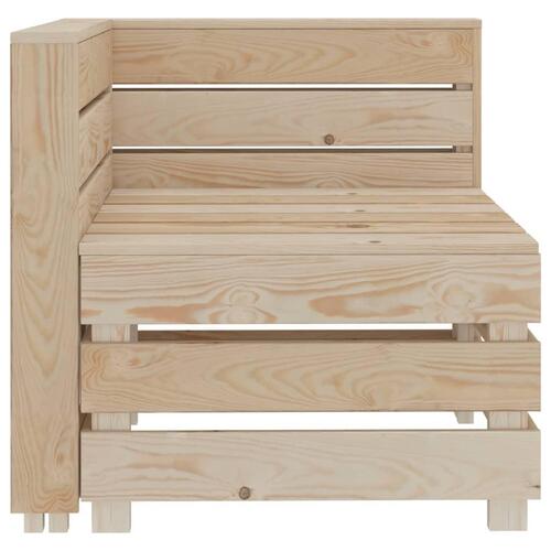 Hjørnedel til pallesofa træ