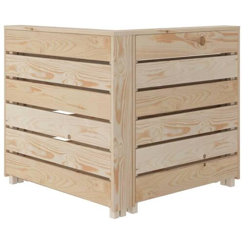 Hjørnedel til pallesofa træ