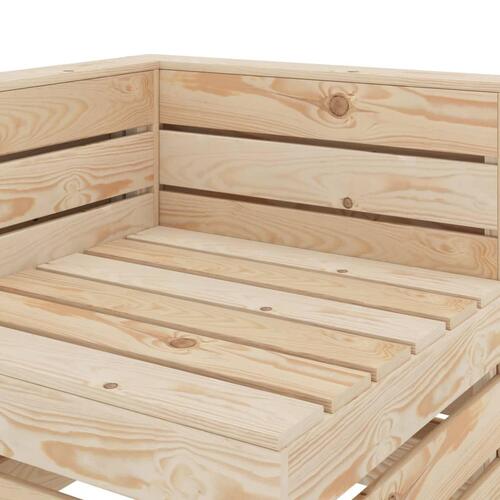Hjørnedel til pallesofa træ
