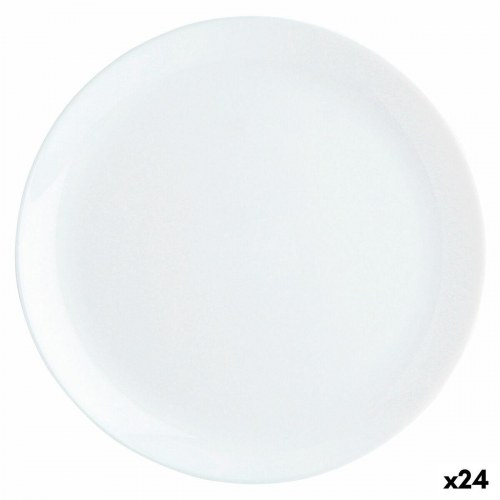 Luminarc Diwali middagstallerken hvid glas Ø 27 cm - 24 stk.