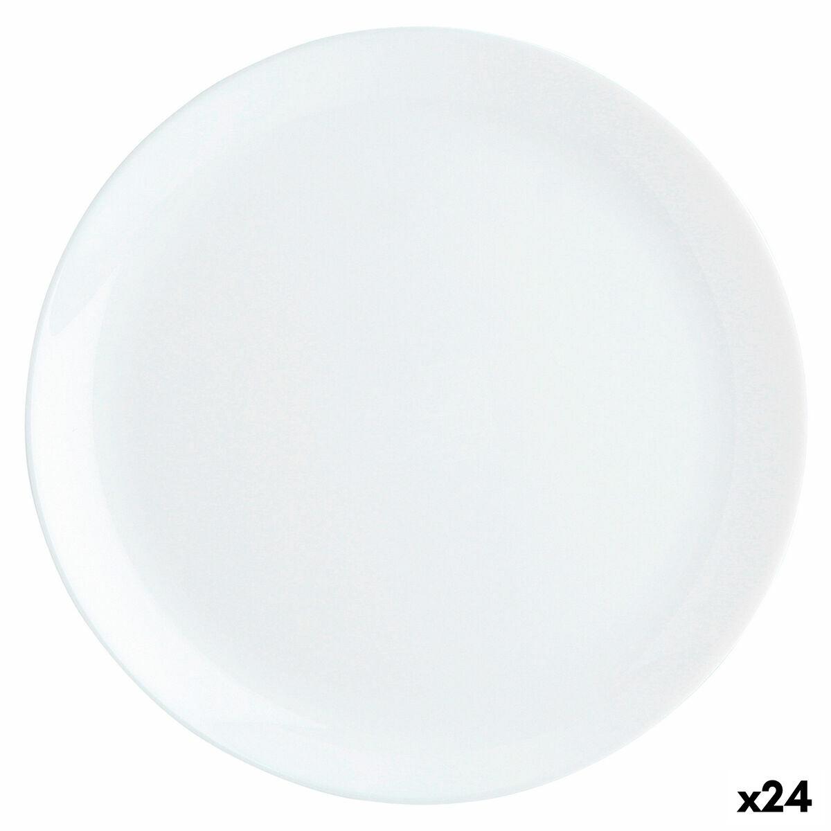Luminarc Diwali middagstallerken hvid glas Ø 27 cm - 24 stk.