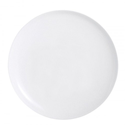 Luminarc Friends Time pizzatallerken, hvid glas Ø 32 cm - 12 stk.